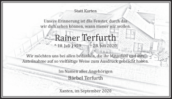 Traueranzeige von Rainer Terfurth 