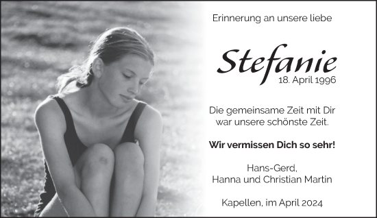 Traueranzeige von Stefanie  von NNA